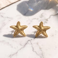 Starfish Gold Stud Earrings