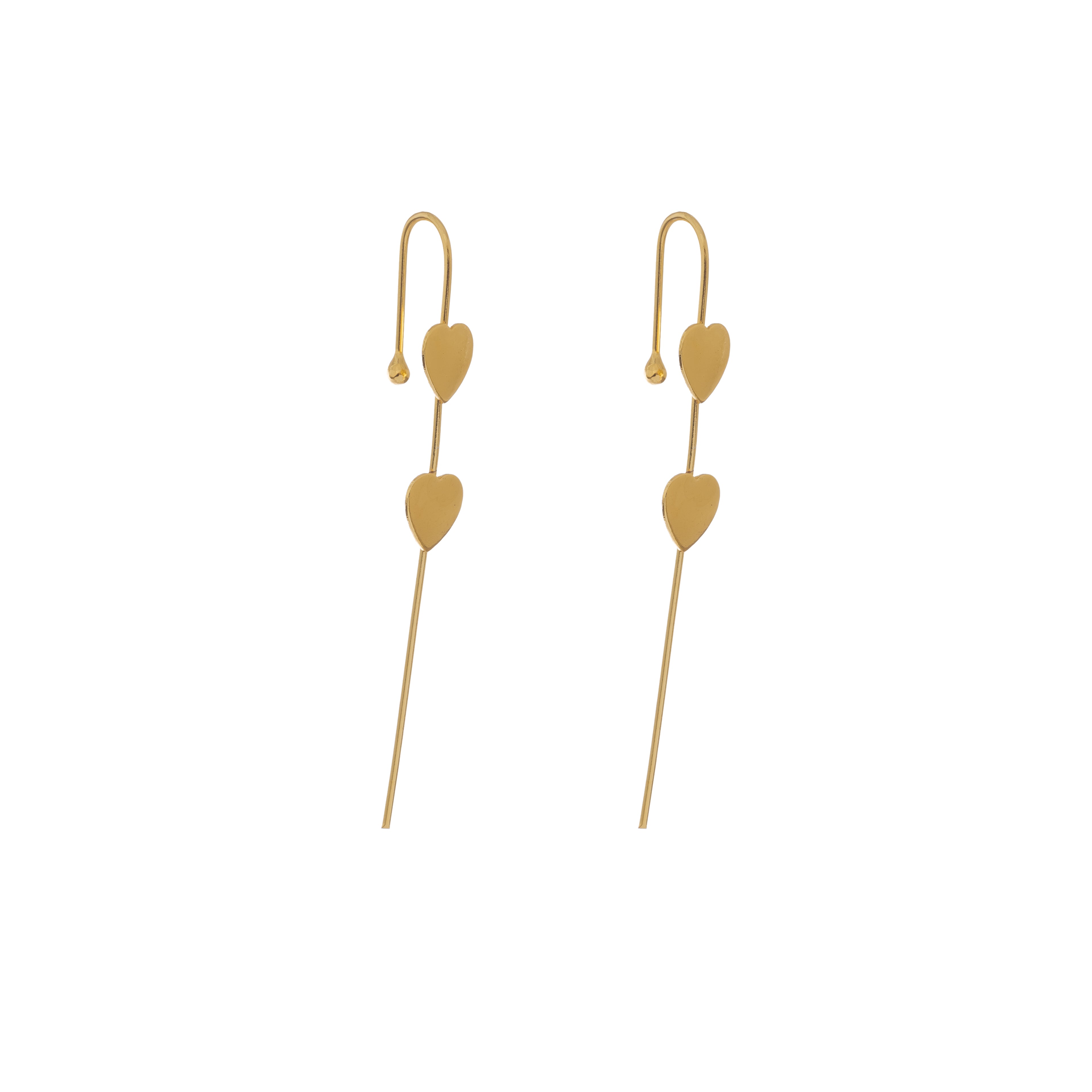 Amour Heart Threader Earrings