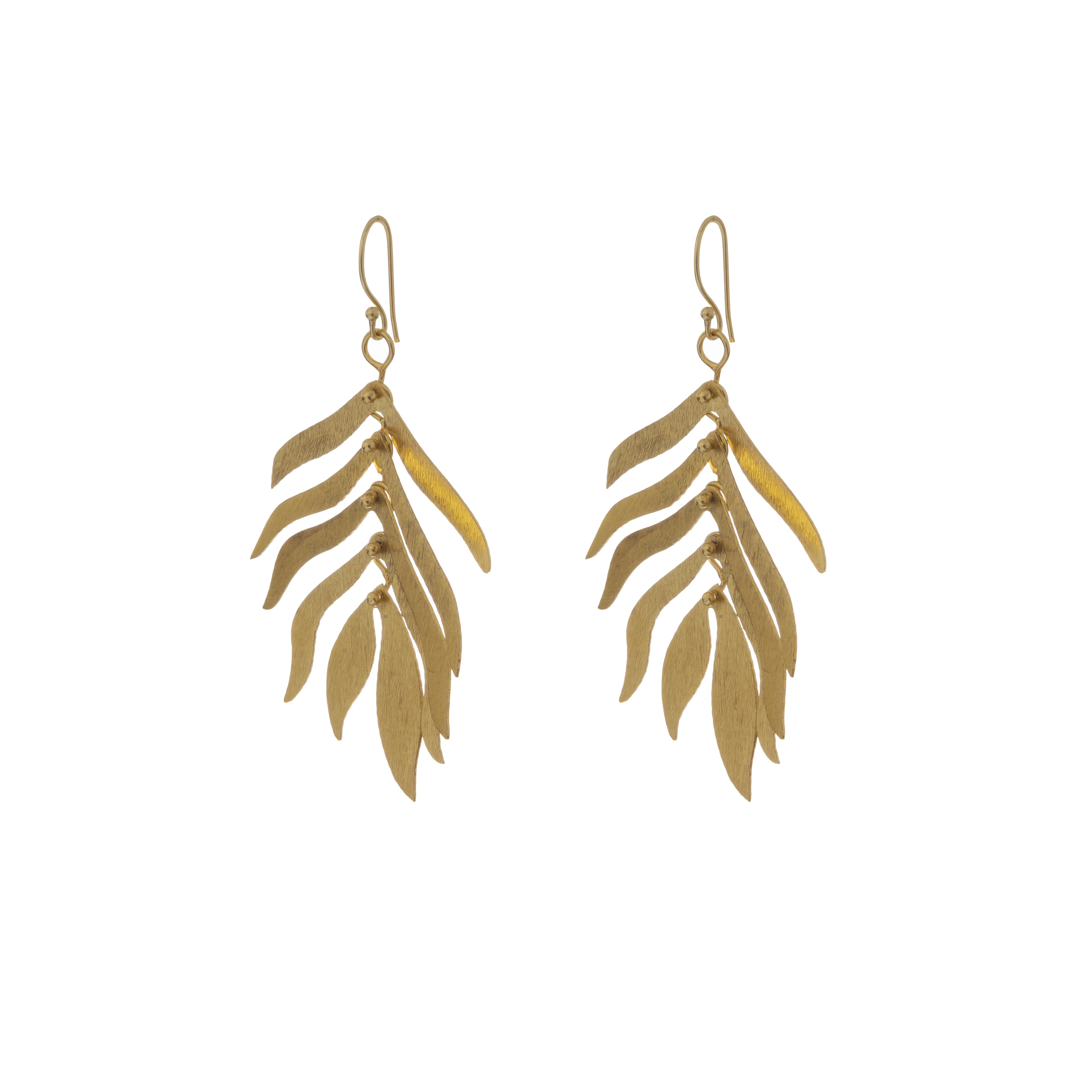 Willow Cascade Leaf Earrings