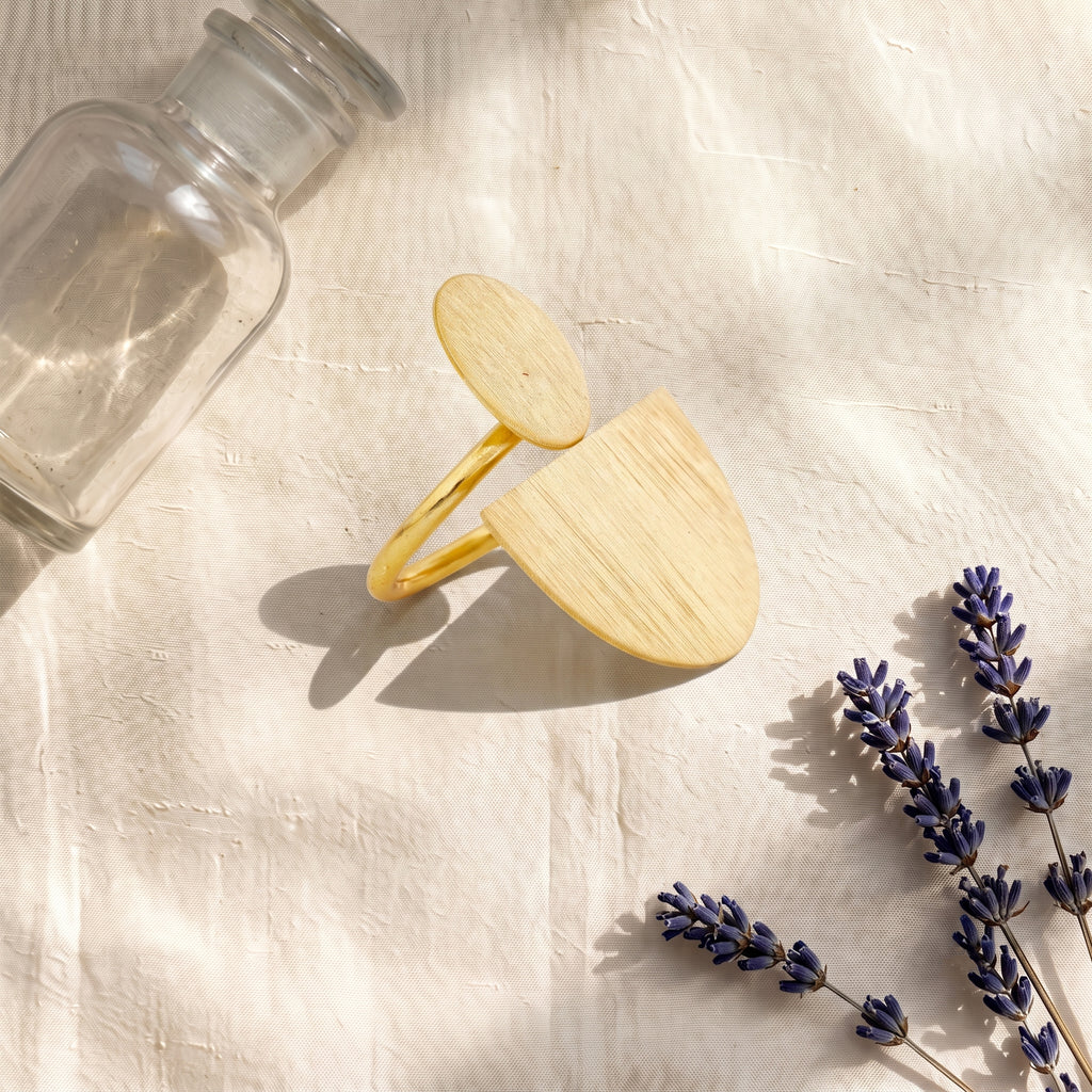 Celestial Arc Gold Statement Ring