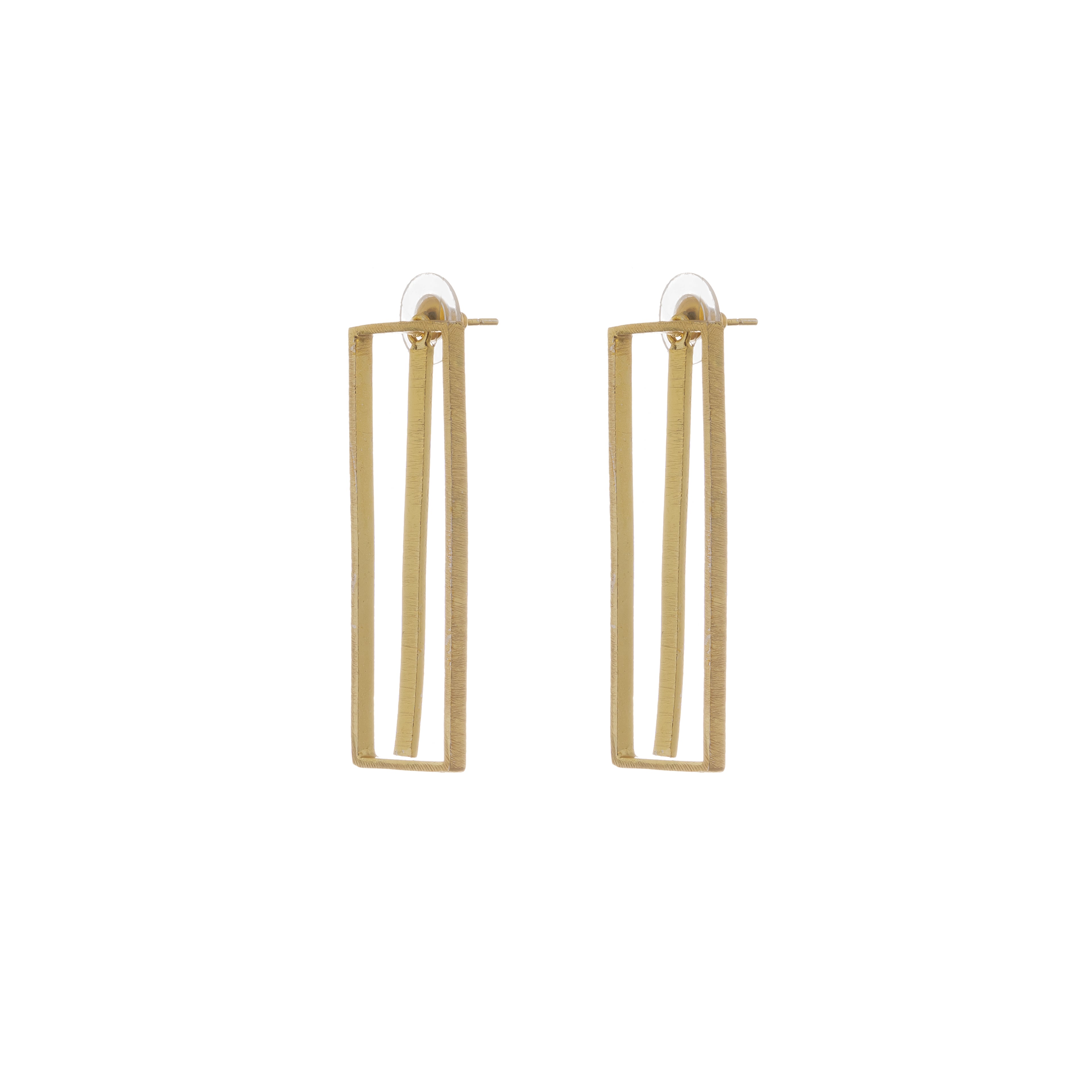 Modern Rectangle Drop Earrings
