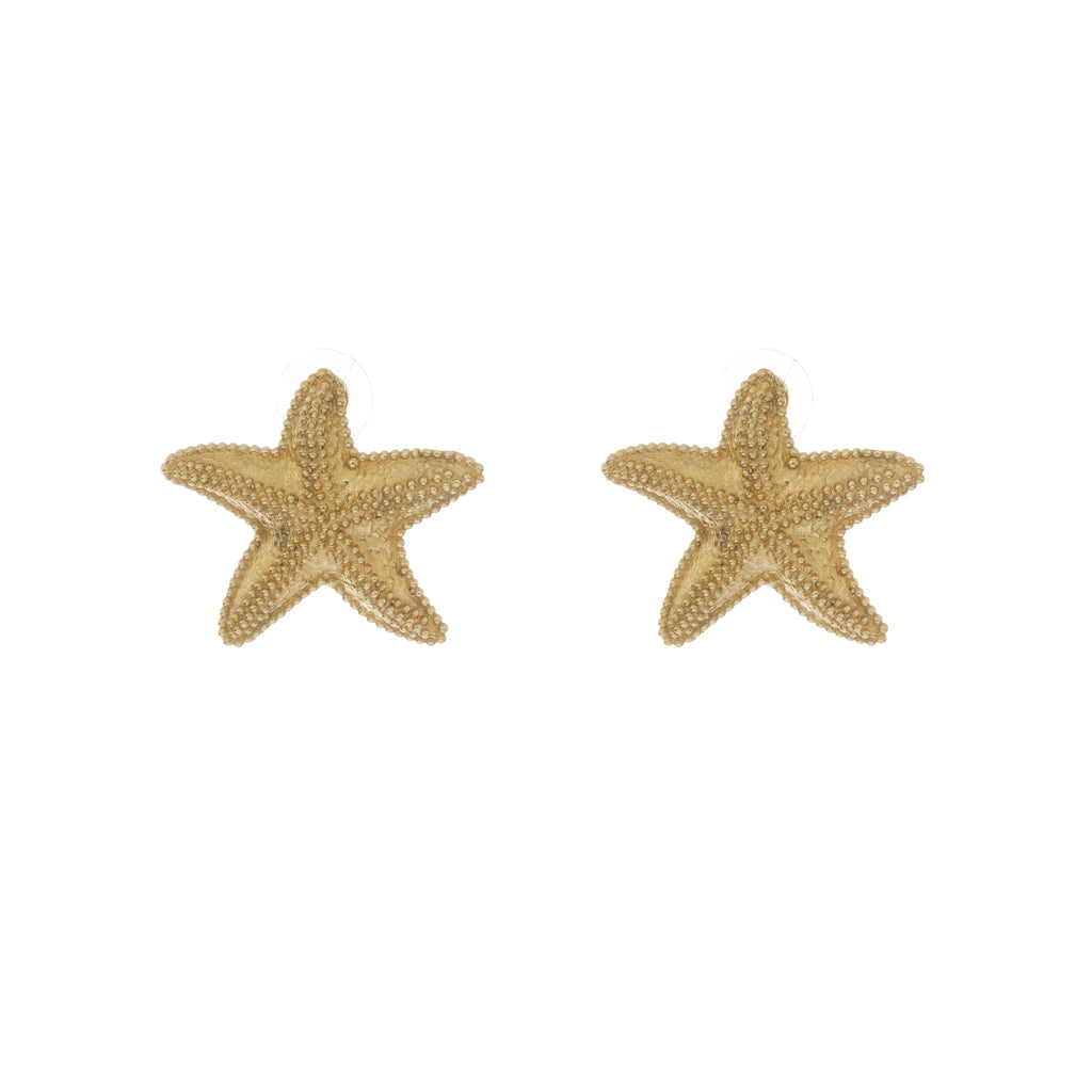 Starfish Gold Stud Earrings
