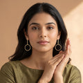 Minimal Circle Drop Earrings