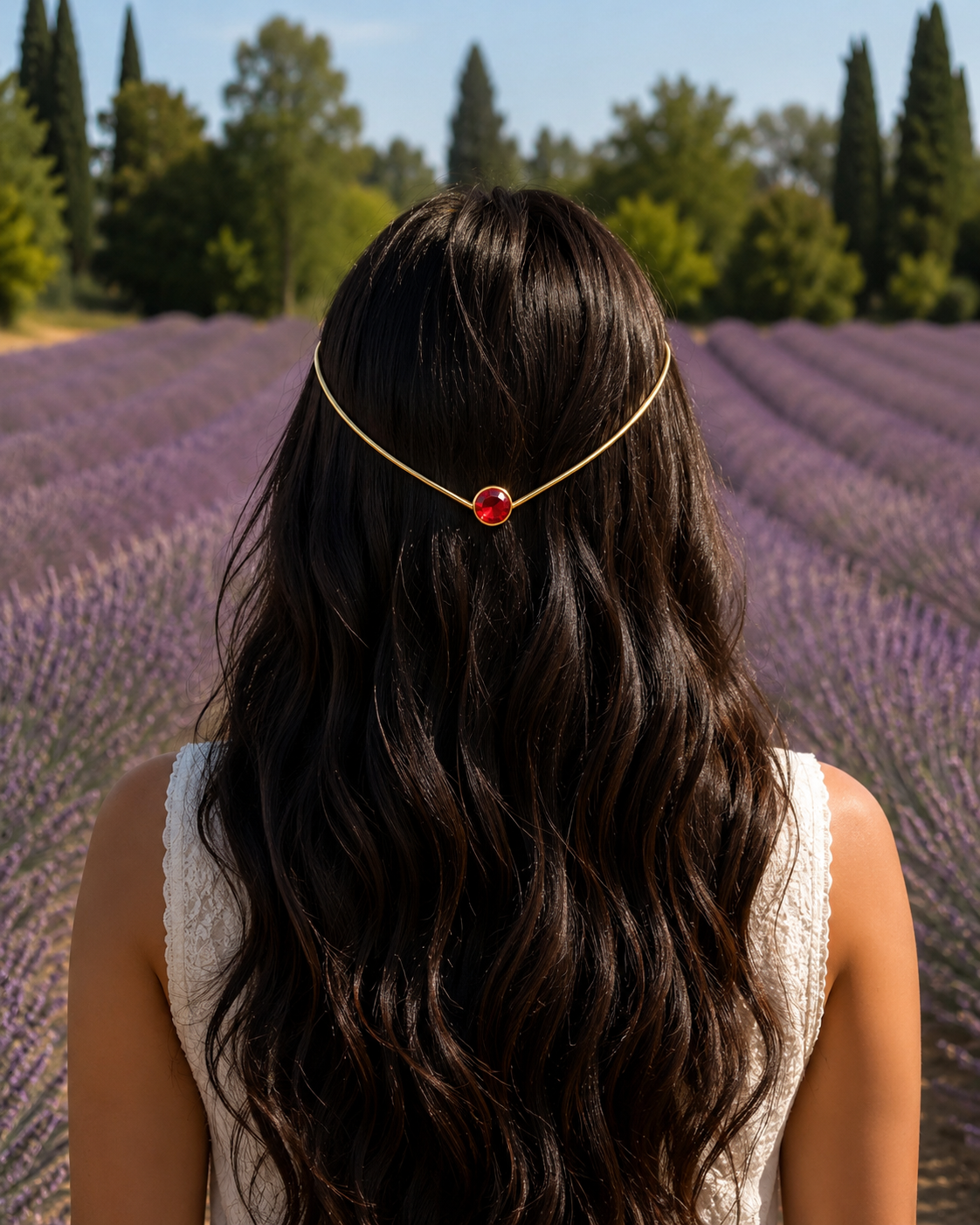 Ruby V-Cut Tiara