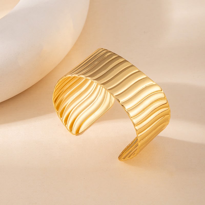 Riva Sculpted Wave Cuff Bracelet