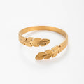 Feather Leaf Cuff Bracelet