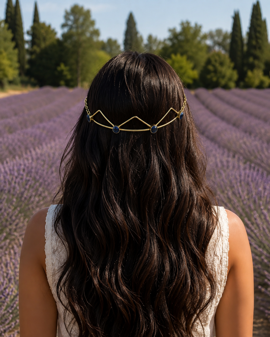 Sapphire V-Cut Tiara