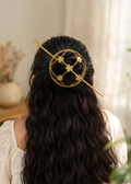 Aurelia Floral Gold Hair Pin & Bun