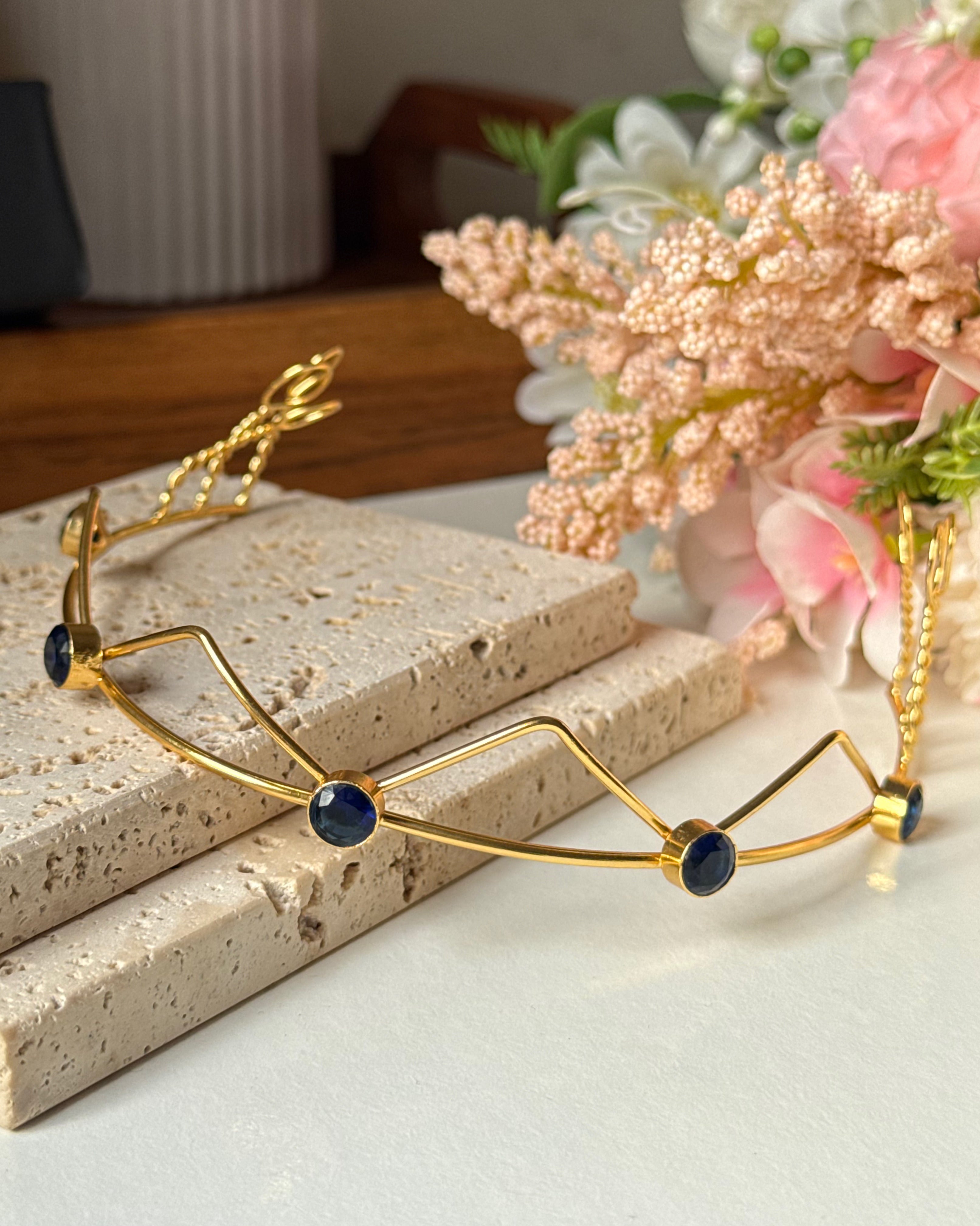 Sapphire V-Cut Tiara