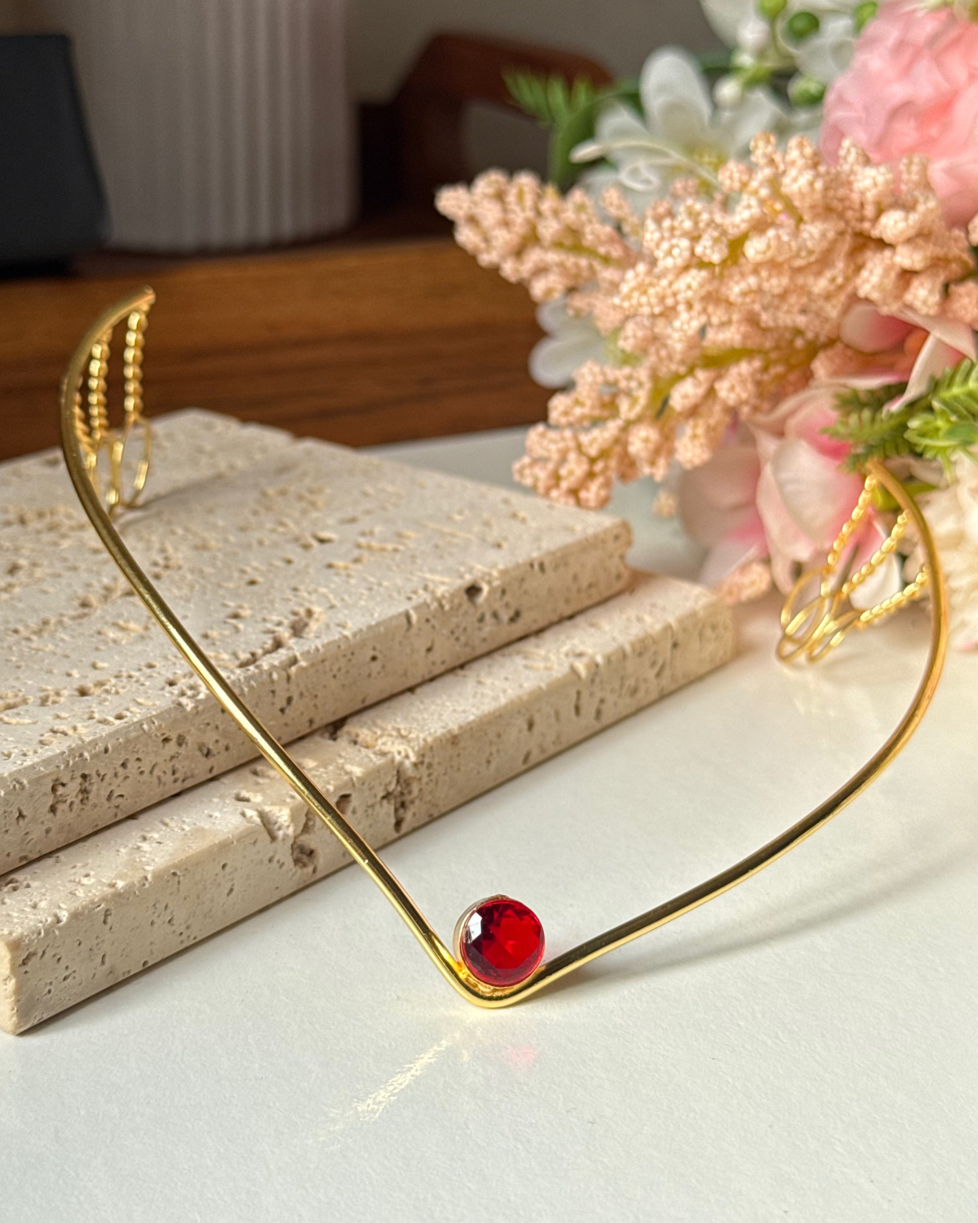 Ruby V-Cut Tiara